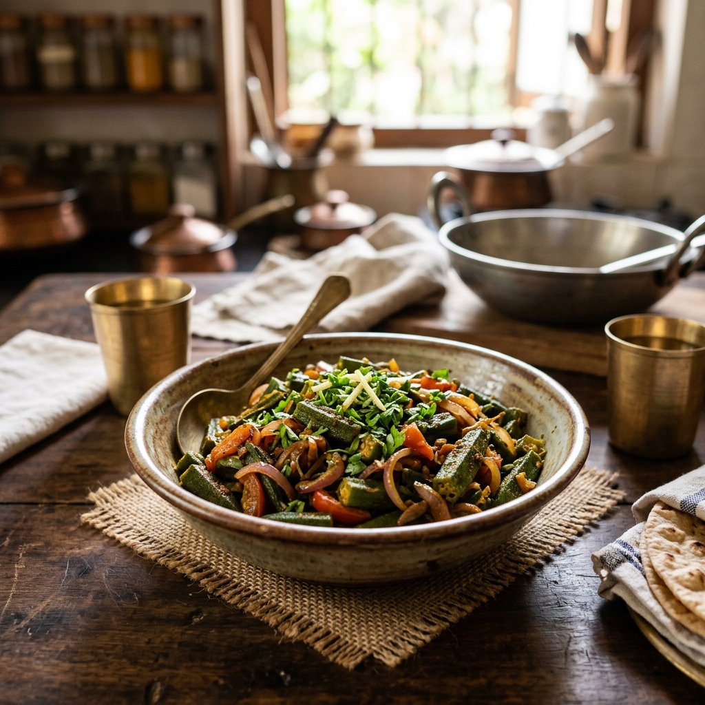 Bhindi Masala (home Style)
